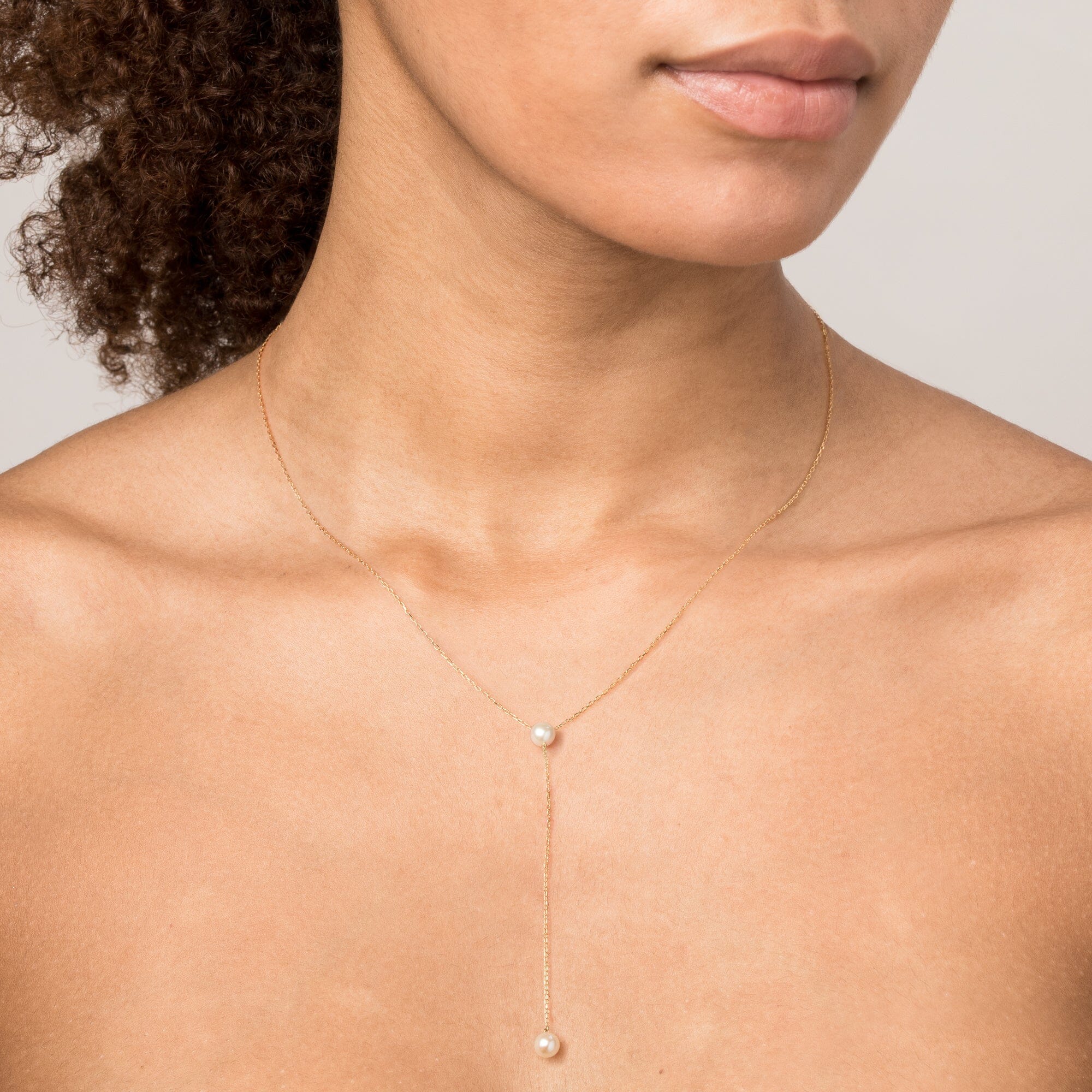 Pearl Lariat Necklace