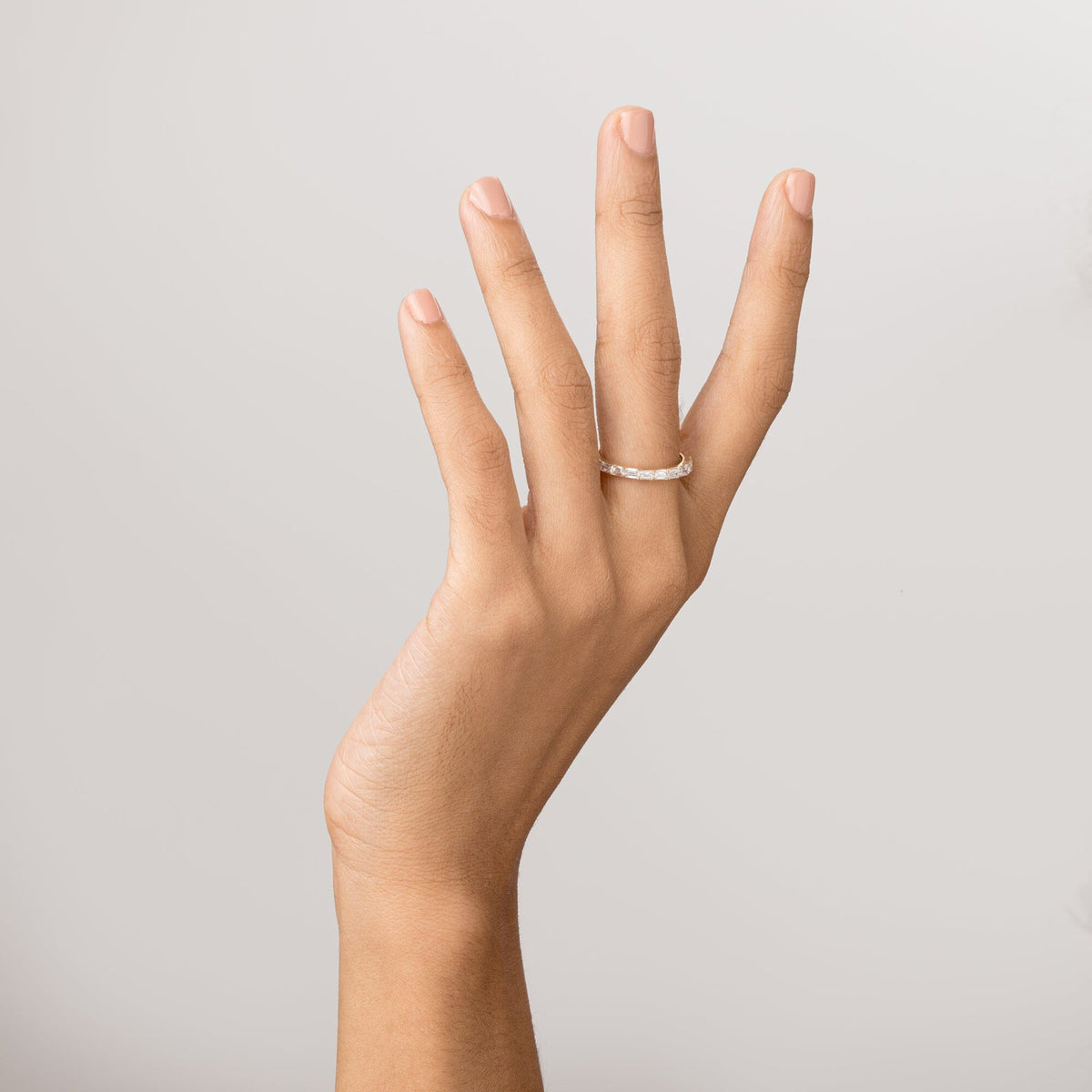 Horizontal Baguette Lab Grown Diamond Eternity Ring