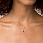 Pear Gemstone Solitaire Necklace