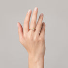 Toi et Moi Gemstone Mini Heirloom Ring  - Green Emerald & Red Ruby