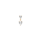 Lab Grown White Sapphire Ear Jacket