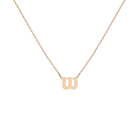 Aurate x Wilson: Dainty W Necklace