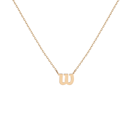 Aurate x Wilson: Dainty W Necklace