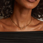 Paperclip Chain Charm Necklace