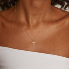 Lab Grown Diamond Cross Necklace