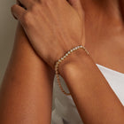 Lab Grown Diamond Bezel Estate Tennis Bracelet