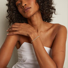 Lab Grown Diamond Bezel Estate Tennis Bracelet