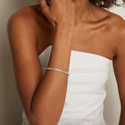 Lab Grown Diamond Emerald Tennis Bracelet