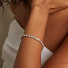 Lab Grown Diamond Oval Tennis Bracelet