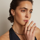 Lab Grown Blue Sapphire Huggie Earrings