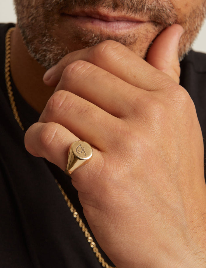 Round Signet Ring