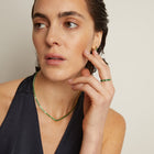 Lab Grown Green Emerald Baguette Set