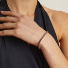 Lab Grown Amethyst Tennis Bracelet