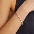 Ombré Rainbow Baguette Tennis Bracelet