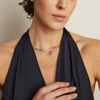 Ombré Rainbow Tennis Necklace