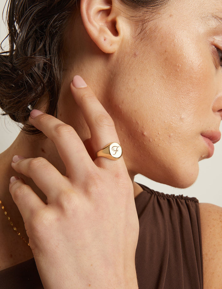 Round Signet Ring
