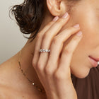 4ct Round Lab Grown Diamond Eternity Ring
