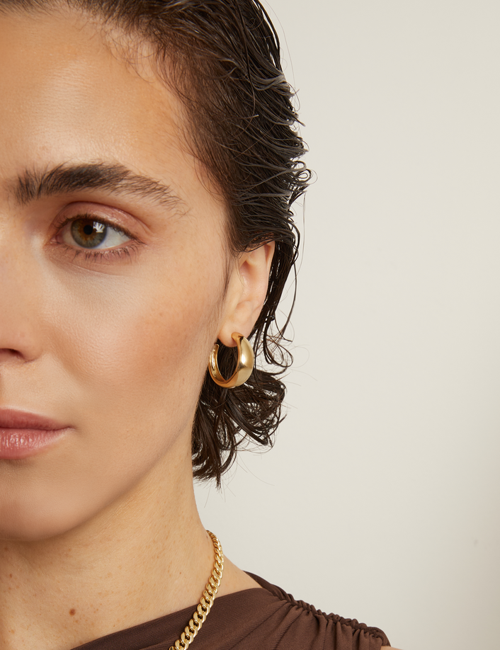 Dome Hoop Earrings