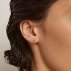 Gold Bolt Stud Earrings