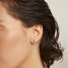 Lab Grown White Sapphire Bolt Stud Earrings