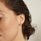 Gold Moon Stud Earrings