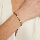 Lab Grown Green Peridot Tennis Bracelet