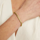 Lab Grown Green Peridot Tennis Bracelet