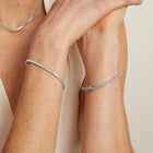 Lab Grown Blue Tourmaline Tennis Bracelet