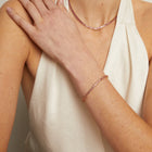Lab Grown Sunstone Tennis Bracelet