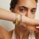 Lab Grown Citrine Baguette Tennis Bracelet