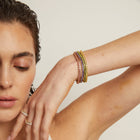 Lab Grown Green Peridot Tennis Bracelet