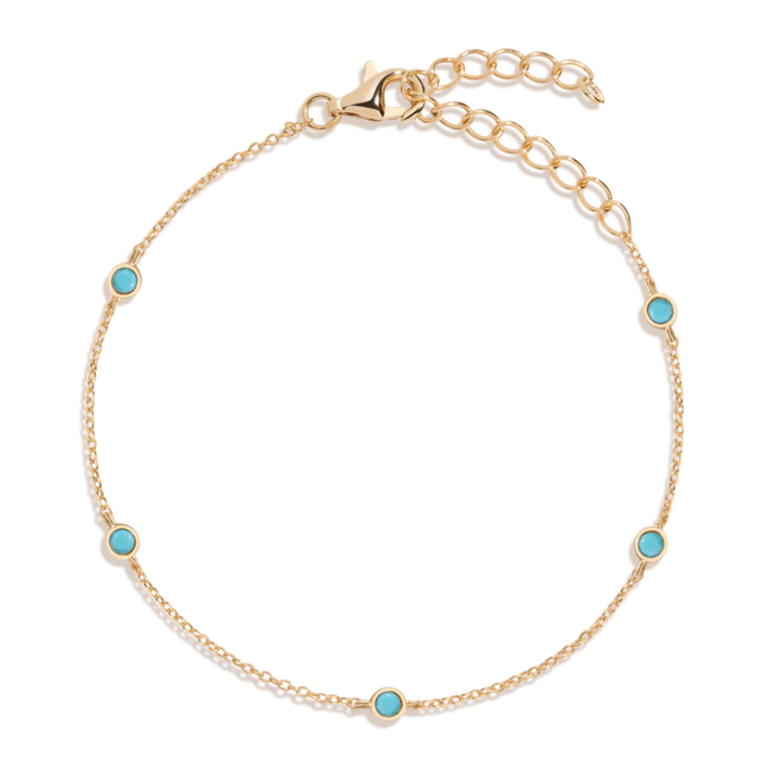 Aurate x Frye: Turquoise Station Bracelet