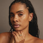 Aurate x Frye: Lab Grown White Sapphire Stud and Ear Cuff