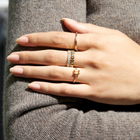 Vintage-Inspired Emerald Cut Ring - Citrine