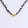 Video of Black Akoya Pearl Connection Necklace on white background
