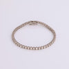Video of diamond tennis bracelet on white background