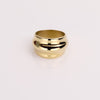 Video of a gold ring on white background.