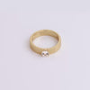 Video of Round Lab Grown White Sapphire Infinity Ring on white background