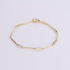 Video of diamond bar bracelet on white background