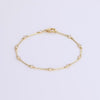 Video of diamond bar bracelet on white background