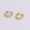 Video Infinity Hoop Earrings on white background