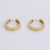 Video Infinity Hoop Earrings on white background