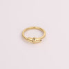 Video of gold ring on white background.