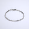 tennis bracelet on white background