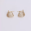 Video of Vintage Baguette Earrings on white background