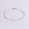 Video of diamond bezel bracelet on white background