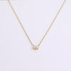 Video of Oval Lab Grown Diamond Solitaire Necklace on white background
