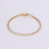 Video of diamond tennis bracelet on white background