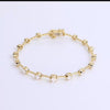 Video of diamond bar bracelet on white background