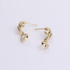 Video of Vintage Pear Drop Earrings on white background
